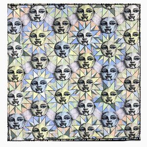 Bimba Y Lola 🌞 Celestial Sun Face Scarf Anthropologie